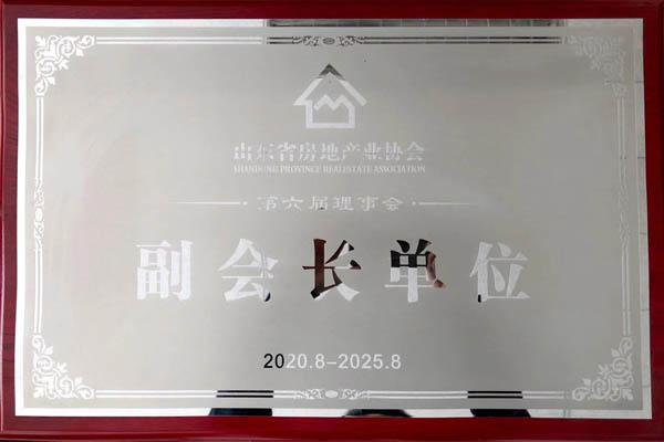 山東省房地產(chǎn)業(yè)協(xié)會(huì)副會(huì)長單位
